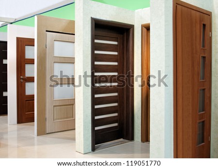 modern wooden office and home doors expo