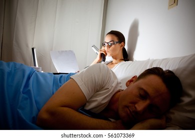 Modern Workaholic Couple