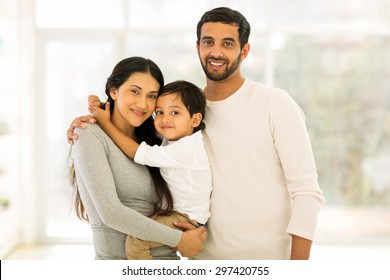 Modern Young Indian Family Portrait 