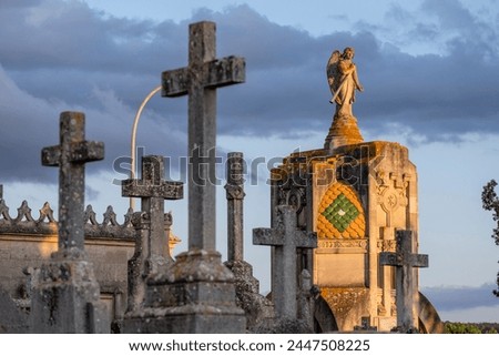 Modernist mausoleum of the Bestard family, 19th century, Santa Maria cemetery, Mallorca, Balearic Islands, Spain