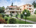 The modernist three-storey villa was the home of Albanian dictator Enver Hoxha for decades in Tirana, Abania until his death in 1985.