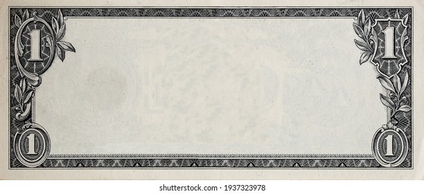 Modified decorative one dollar bill artwork for design purpose