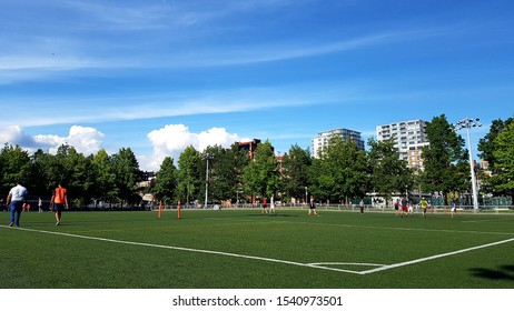 A Modified Form Of Soccer Played With Five Players Per Side On A Smaller, Typically Indoor, Field.