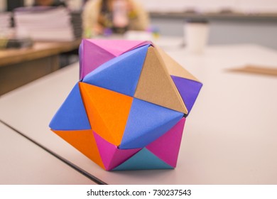 Modular Origami: Octahedron Unit made out of paper.