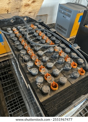 Modular rectangular battery pack with multiple cells, ideal for powering electric vehicles and heavy machinery