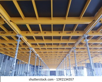 Modular steel formwork system is a temporary  setup for storing concrete in the construction site
