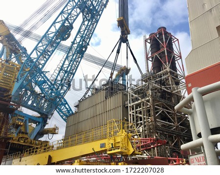 Modules Decommissioning in The North Sea