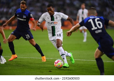 MOENCHENGLADBACH, GERMANY - AUGUST 19, 2022: Alassane Plea. The Football Match Of Bundesliga Borussia Mönchengladbach Vs Hertha BSC