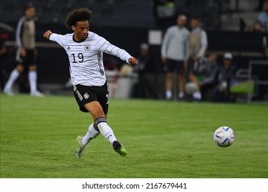 MOENCHENGLADBACH, GERMANY - JUNE 14, 2022: Leroy Sané. The Football Match Of UEFA Nations League 2023 Between Germany Vs Italy