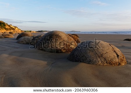 Moeraki Boulders were formed millions of years ago through a geological process called calcite concretion