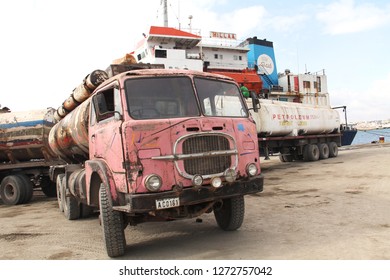 MOGADISHU, SOMALIA - Oct, 2014 : Scenery Of Mogadishu Port, Mogadishu Is The Capital City Of Somalia