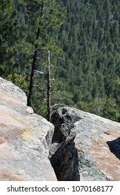 Mogollon Rim Rock Outcrop On Edge