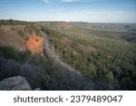 Mogollon Rim, Tonto National Forest, Pine Tree Forest Mountain Landscape Views, Red Rocks - Payson Arizona