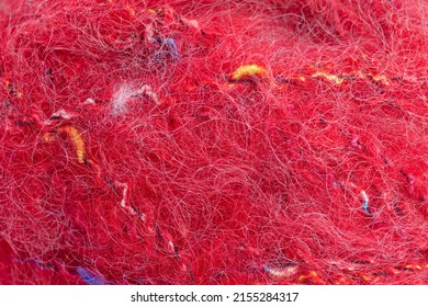 Mohair Wool In A Closeup