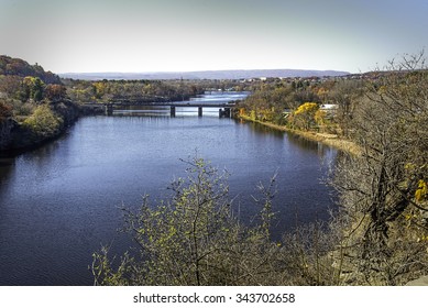 Mohawk River In Rexford, New York