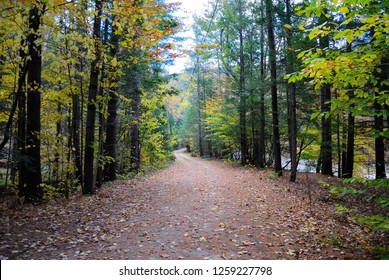 The Mohawk Trail through The Berkshire Hills (Massachusetts, USA) in autumn 