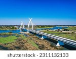 Mohembo Okavango Bridge near Shakawe, Botswana