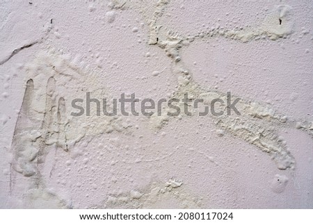 Moisture on the wall causing the color of the wall to bulge and cause mold. Stock foto © 