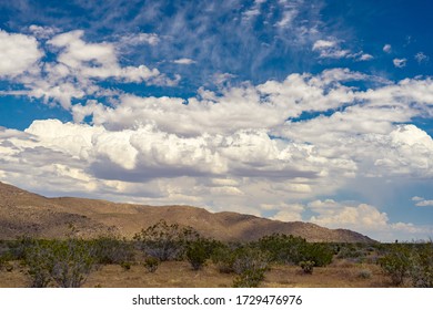 Mojave Desert Landscape View In The Lucerne Valley In California