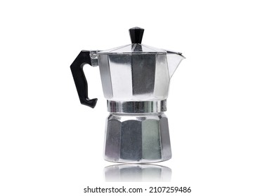 Moka Coffee Pot Isolated On White Background