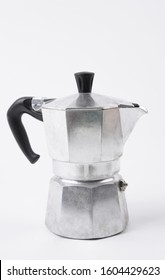 Moka Pot Isolated On White Background