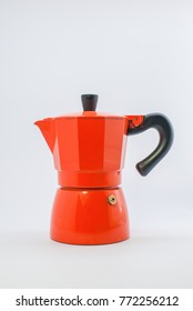  Moka Pot  On White Background
