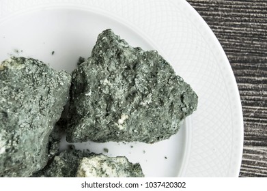 Moldy Cheese Stands Plate Moldy Cheese Stock Photo 1037420302 ...