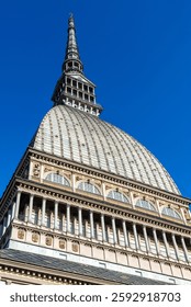 The Mole Antonelliana, it now houses the National Museum of Cinema, in Turin or Torino, Piedmont, Italy