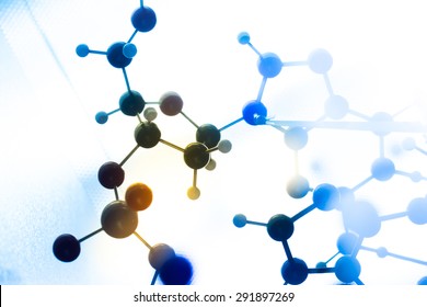 Molecule Molecular DNA In A Science Lab Test