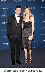 Molly McNearney And Jimmy Kimmel At The LACMA 2013 Art + Film Gala Honoring Martin Scorsese And David Hockney Held At The LACMA In Los Angeles On November 2, 2013 In Los Angeles, California. 