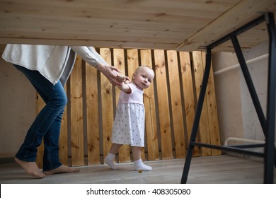 Toddler Under Table Stock Photos Images Photography Shutterstock
