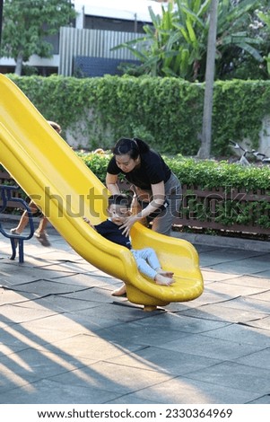 Mom childhood Boy  playing together activity lifestyle happy outdorr sport fun