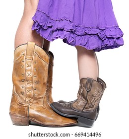 cowgirl dress and boots