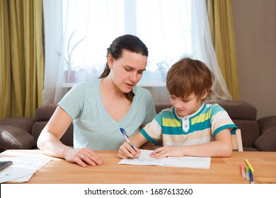 Mommy Helping Son