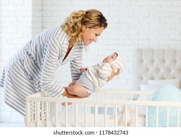 Putting The Baby To Sleep Stock Photos Images Photography