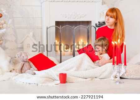 mom reading bedtime stories for her son christmas eve tales of the fireplace - Christmas Bedtime Stories mom reading bedtime stories for her son christmas eve tales of the fireplace - Christmas Bedtime Stories