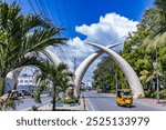 Mombasa is a coastal city in southeastern Kenya along the Indian Ocean. It was the first capital of British East Africa, before Nairobi was elevated to capital status in 1907. It now serves as the cap