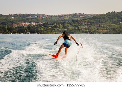 Moment Before Crash With Wakeboard