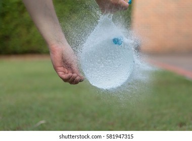 A moment of life, a balloon with water