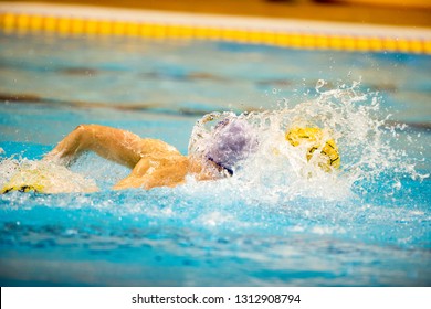 Moment In Water Polo Game