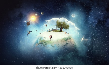 Moments of world creation and organization - Shutterstock ID 631793939
