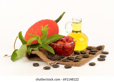 Momordica cochinchinensis fruit, oils and seeds have medicinal properties.