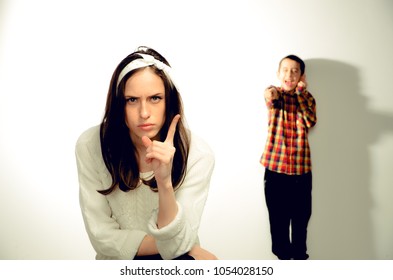 Mom's Son Punished - The Child Behaves Badly