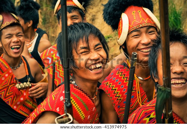 Mon Nagaland April 2012 Young Boys Stock Photo 413974975 | Shutterstock