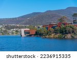 MONA – museum of Old and New Art situated at Berriedale bay of river Derwent in Hobart, Australia