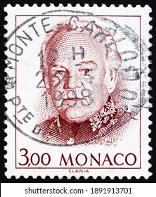 MONACO - CIRCA 1996 A Stamp Printed In Monaco Shows Rainier III, Prince Of Monaco (1949-2005), Circa 1996