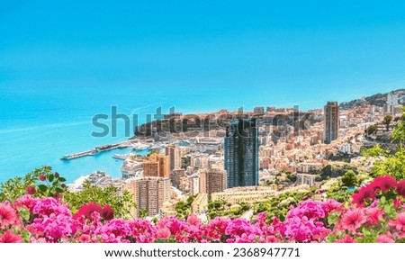 Monaco city on the French Riviera, Cote D'azur - Principality of Monaco