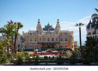 Monaco - Jan 2020: Casino De Monte-Carlo Is A Gambling And Entertainment Complex Located In Monaco. It Includes A Casino, The Opéra De Monte-Carlo, And The Office Of Les Ballets De Monte-Carlo.