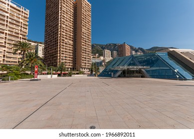 Monaco - July 08 2008: Exterior Of Grimaldi Forum.