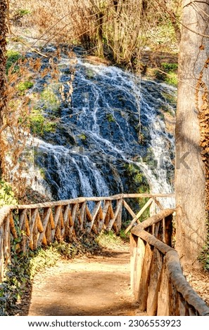 Monasterio de Piedra waterfall, HDR Image